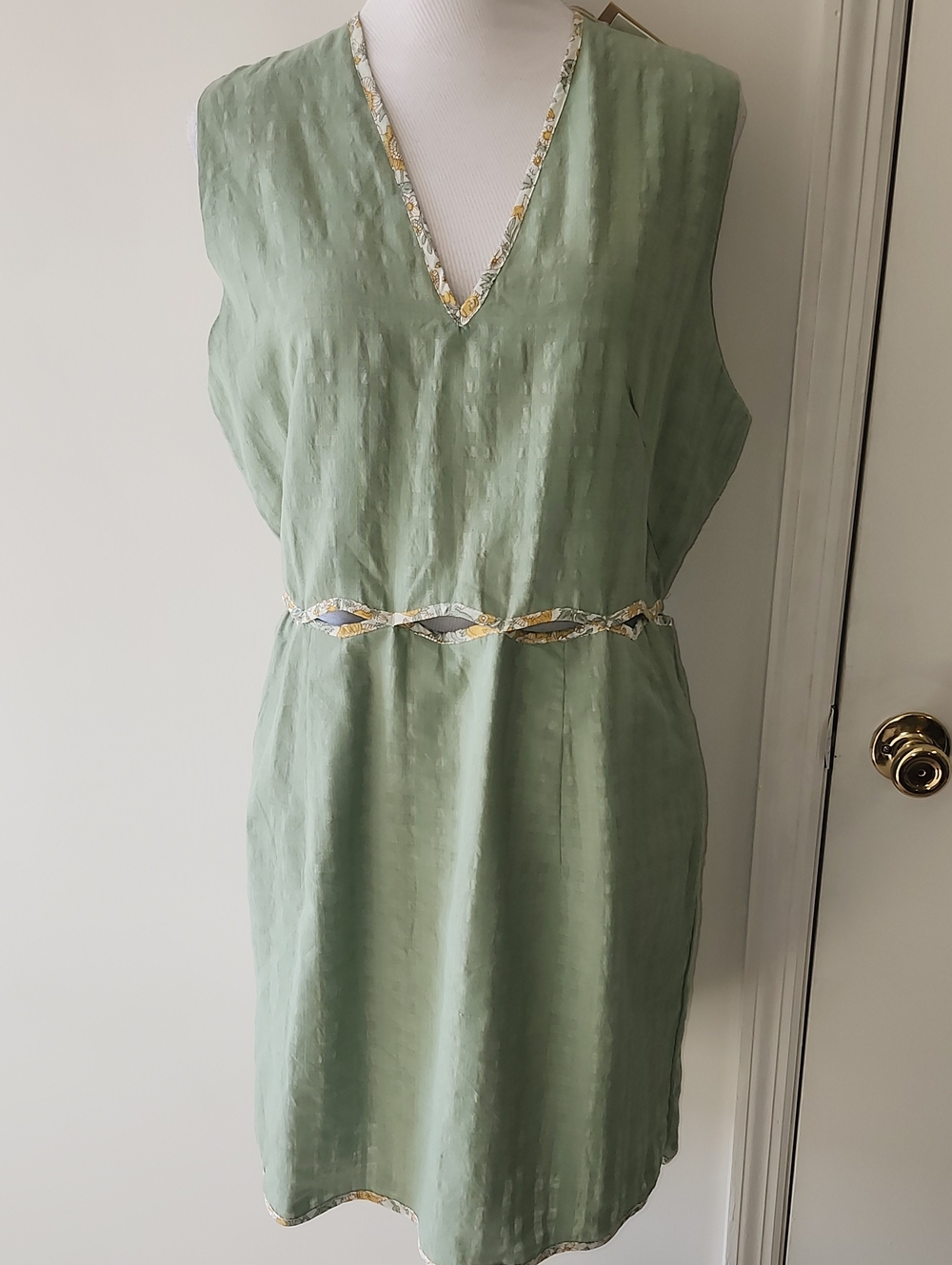 Mirth Cotton Mini Dress Sleeveless Sheath Size Large NWT NEW